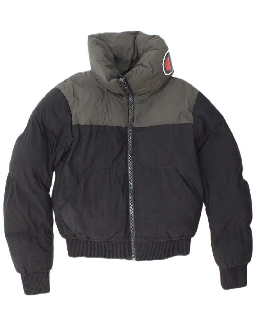 CHAMPION Ženska široka jakna s podstavljenom grafikom UK 6 XS Black Colourblock