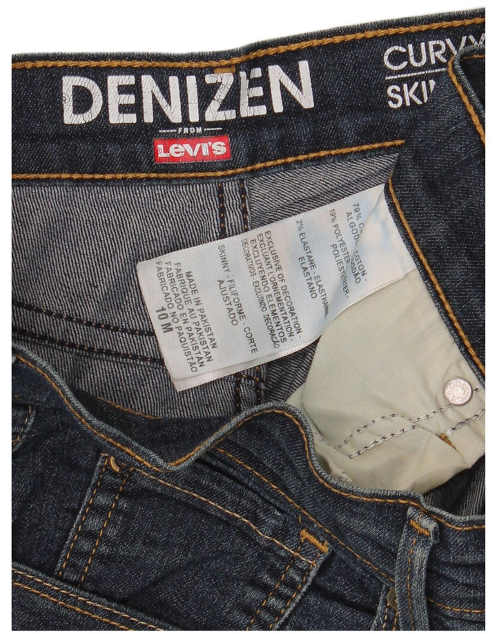 LEVI'S ženske uske traperice s curvy US 10 Large W30 L30 plavi pamuk