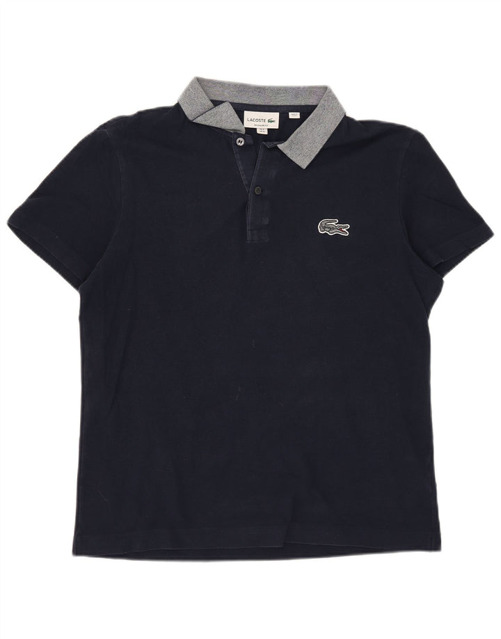 Lacoste muška polo majica standardnog kroja, veličina 4, srednje tamnoplavi pamuk