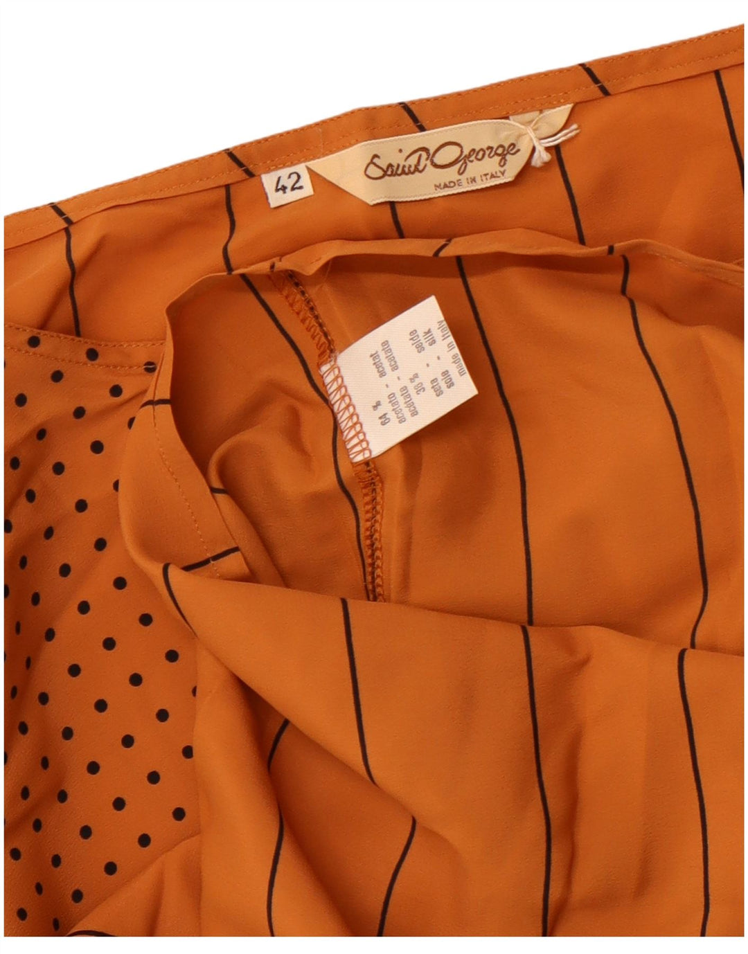 Gornji dio ženske bluze Saint George IT 42 srednje smeđe acetatne pruge