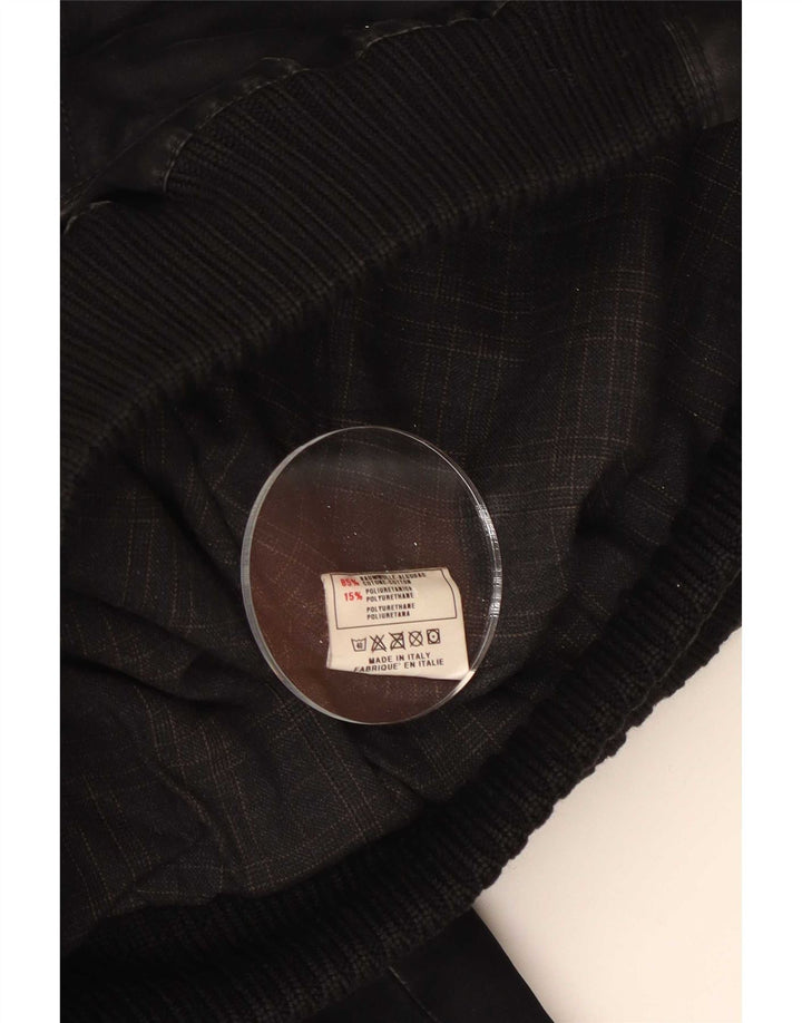 Refrigiwear Mens Bomber Jacket UK 40 Large Black Cotton