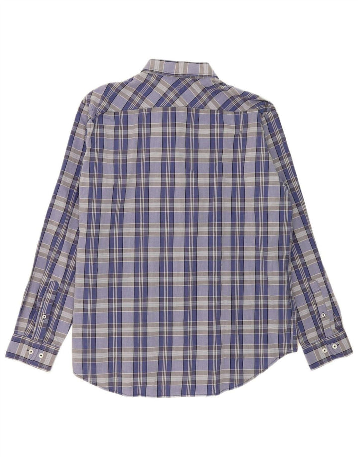 CARRERA Mens Regular Fit Shirt 2XL Blue Check Cotton