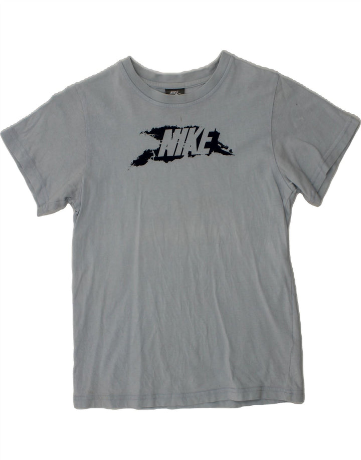 NIKE Boys Graphic T-Shirt Top 7-8 Years Blue Cotton Vintage Nike and Second-Hand Nike from Messina Hembry 