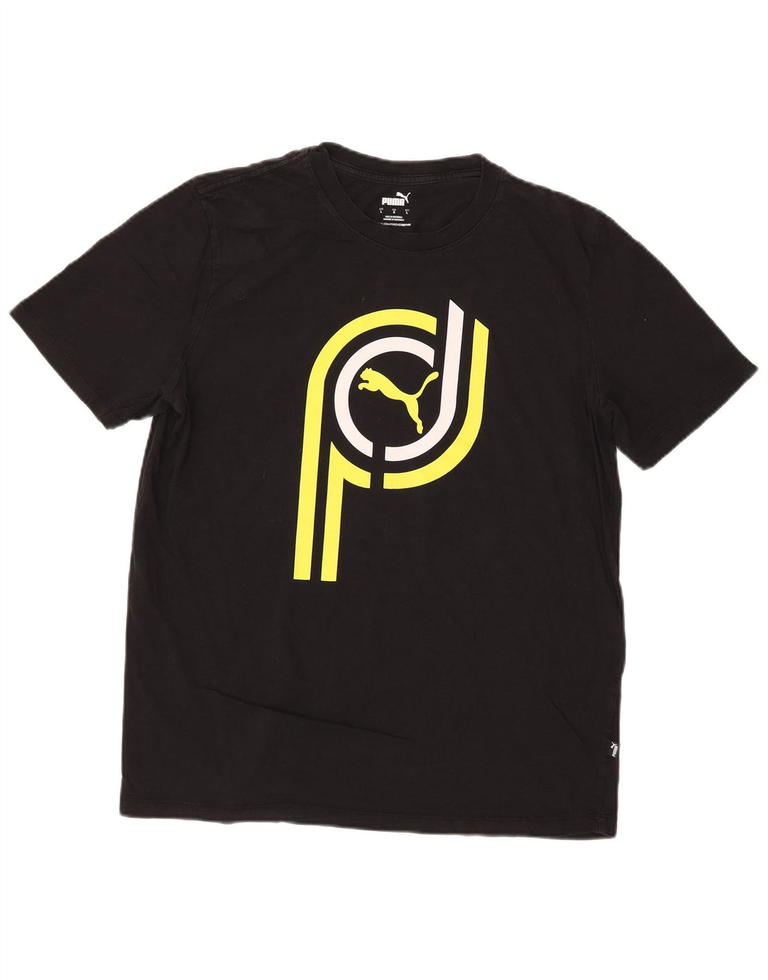Puma muška velika crna majica s grafičkim motivima
