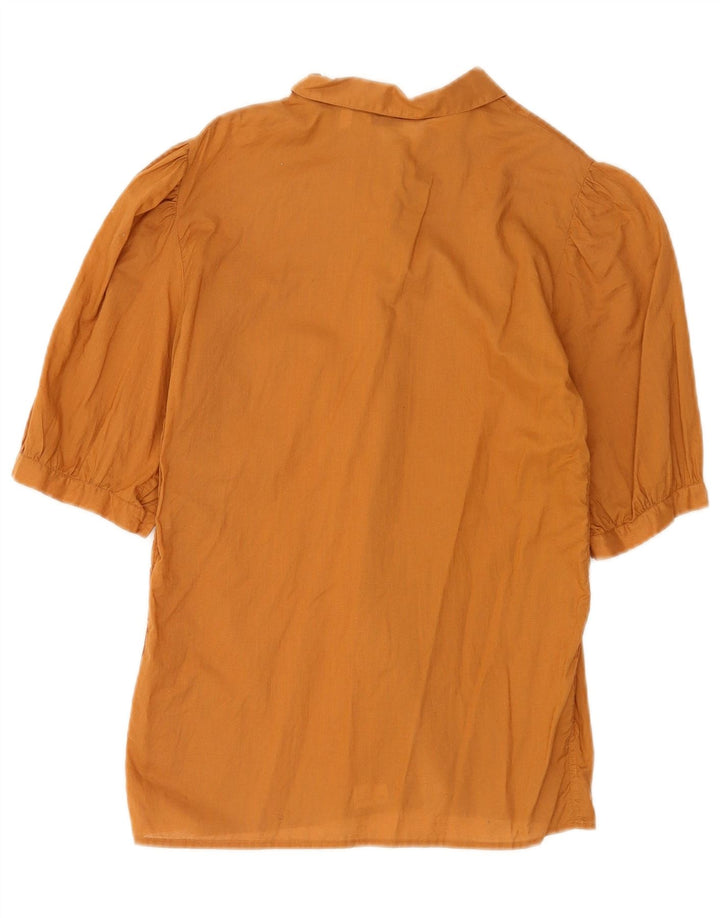 Vintage ženska košulja kratkih rukava bluza IT 42 srednje smeđa
