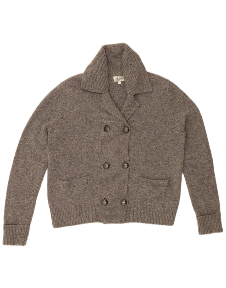 JACK WILLS Ženski preveliki džemper s kardiganom UK 10 Small Gray