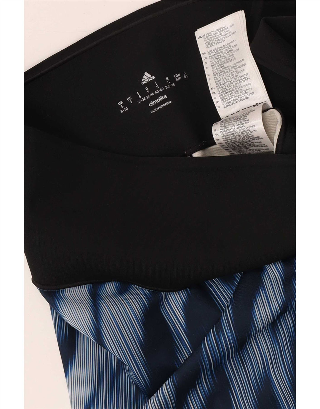 Adidas ženske tajice UK 8-10 male plave kravate poliester