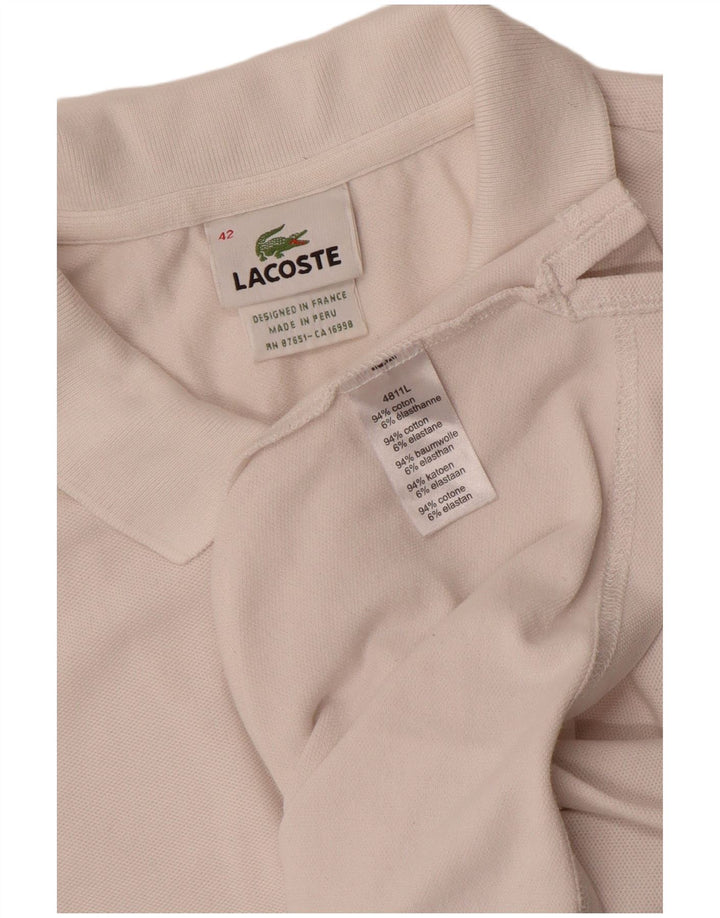 Lacoste ženska polo majica veličine 42 velika bijela pamučna