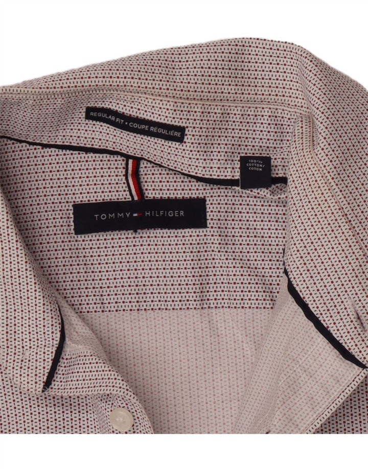Tommy Hilfiger muška košulja standardnog kroja veličina 15 1/2 srednje bijele karirane pamuk