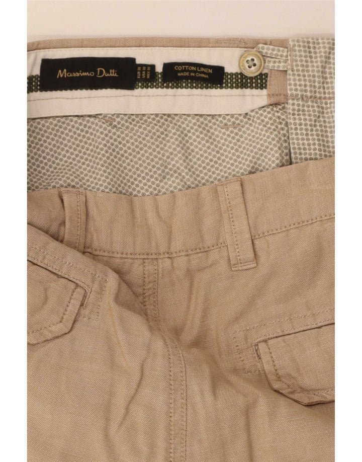 Massimo Dutti muške kargo kratke hlače EU 38 male W30 bež pamuk
