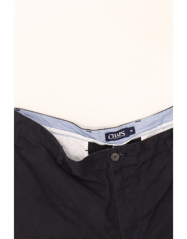 CHAPS Mens Chino Shorts W38 XL Black Cotton Vintage Chaps and Second-Hand Chaps from Messina Hembry 