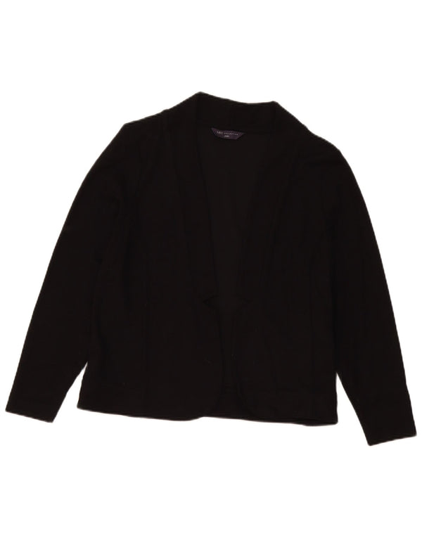 Marks & Spencer Ženski mali otvoreni kardigan pulover UK 18 XL crna viskoza