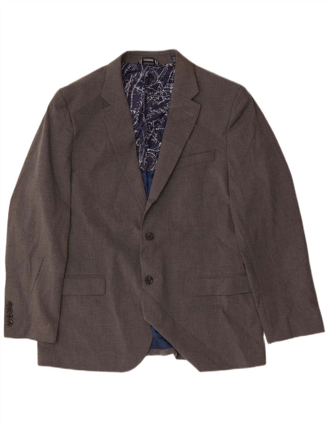 Nautica muška jakna sa 2 gumba UK 44 2XL sivi poliester