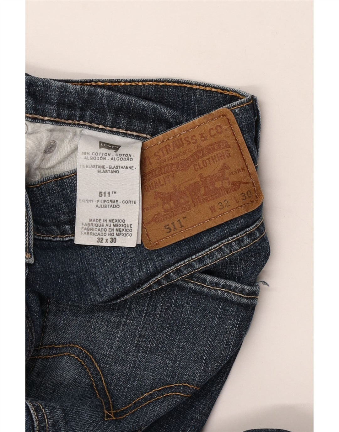 Levi's muške 511 uske traperice W32 L30 plavi pamuk