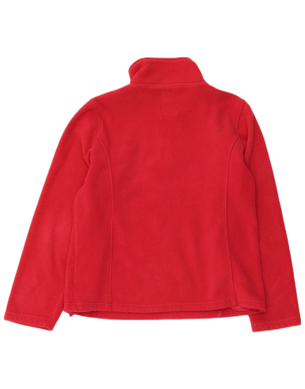 Crew Clothing Ženski džemper od flisa s patentnim izrezom UK 12 Srednje ružičasti poliester