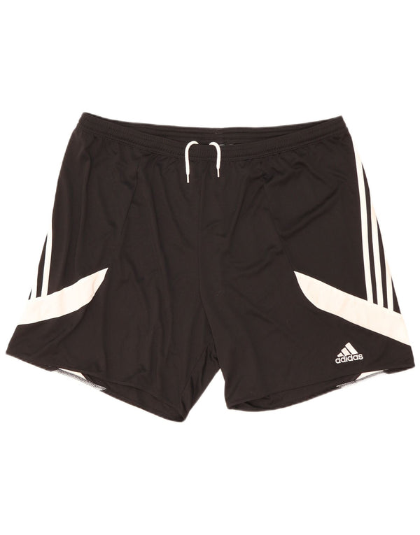 Adidas Mens Climalite Sport Shorts 2XL  Black Colourblock Polyester