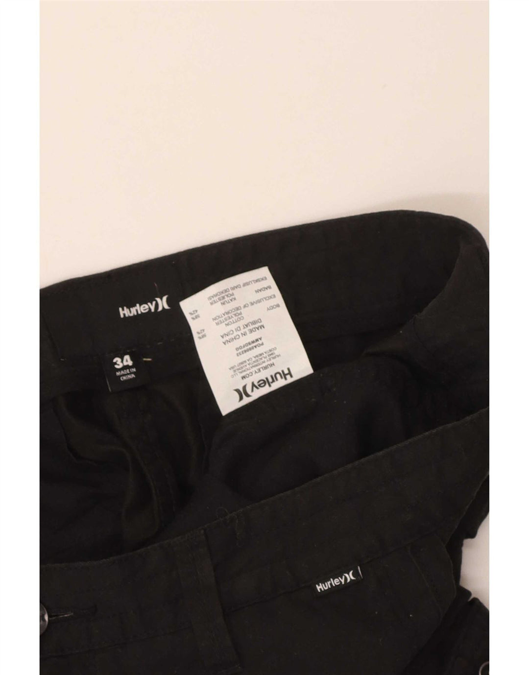 Hurley muške kargo kratke hlače W34 veliki crni pamuk