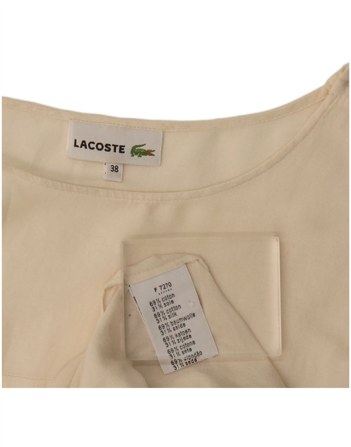 Lacoste ženska bluza s 3/4 rukavima, gornja veličina 38 srednje bijele boje, pamuk