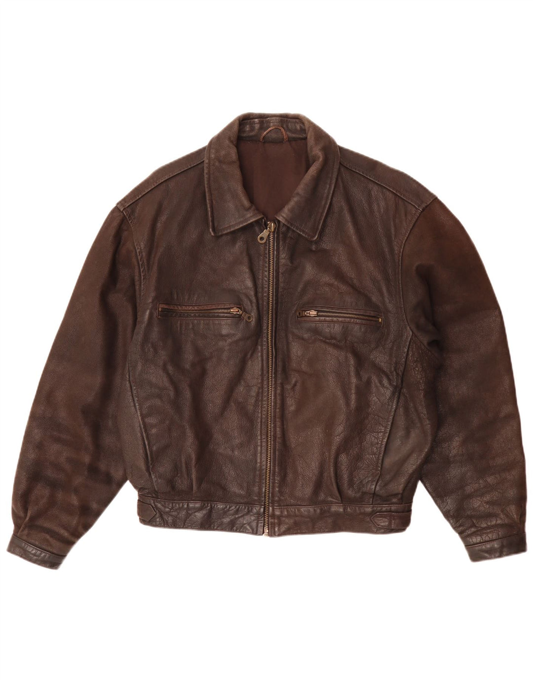 Vintage muška kožna jakna IT 50 Large Brown