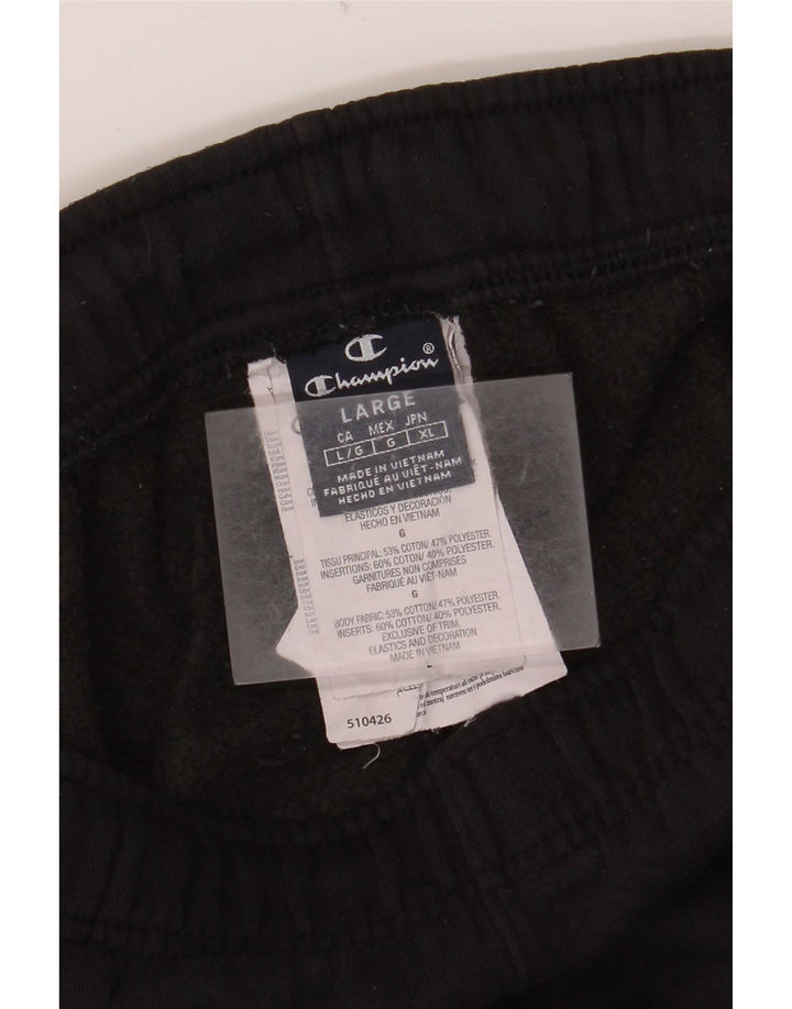 CHAMPION Muške trenirke Hlače velike crne pamučne boje