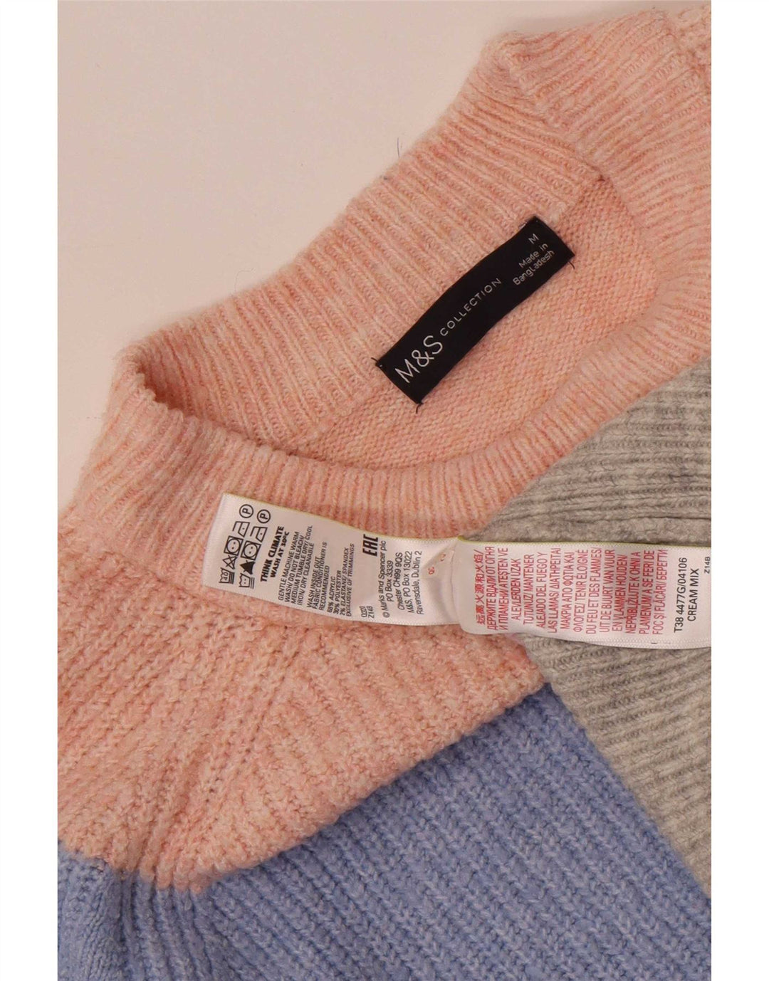 Marks & Spencer ženski džemper s kornjačičastim ovratnikom UK 14 srednje višebojan