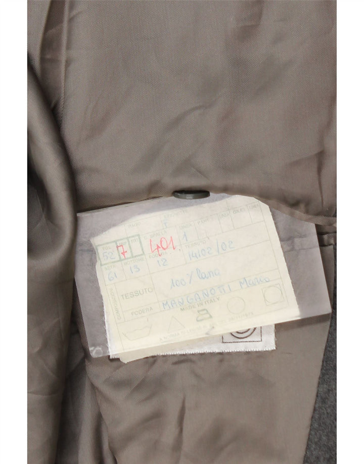 Vintage muška jakna s dvostrukim kopčanjem IT 52 XL siva vuna