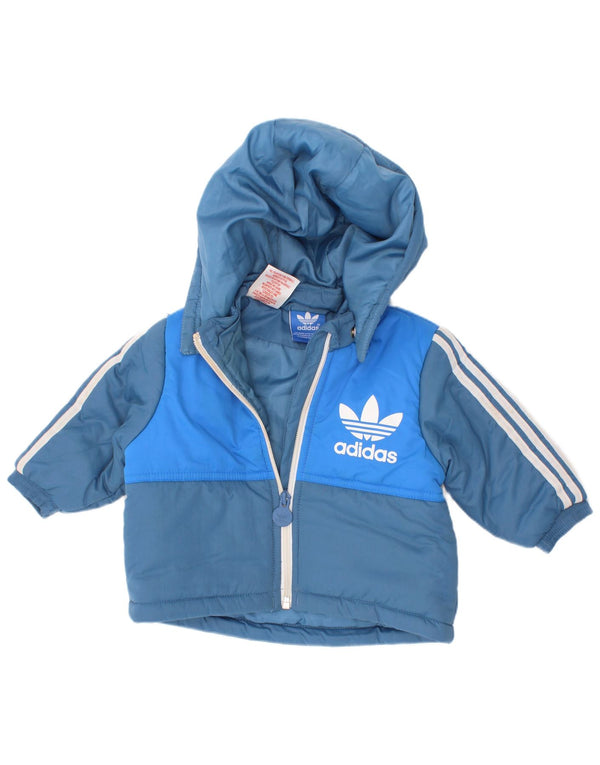 Adidas Baby Boys Graphic Hooded Podstavljena jakna 3-6 mjeseci plava boja