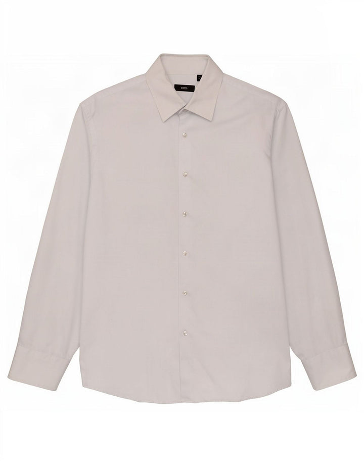 Muška košulja Hugo Boss, veličina 43 17 XL, plavi karirani pamuk