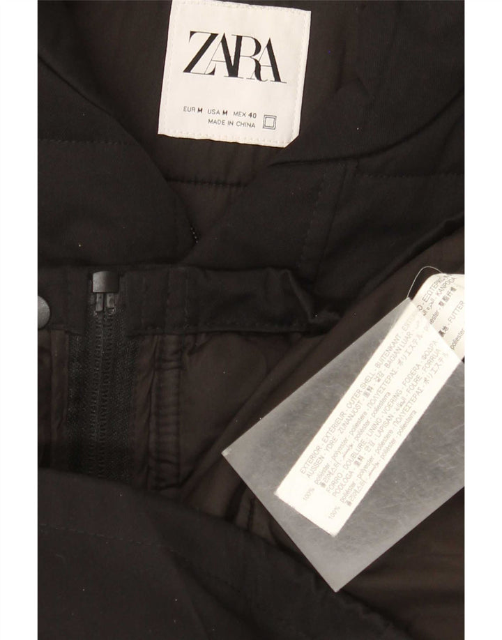 Zara muška podstavljena jakna UK 38 srednji crni poliester