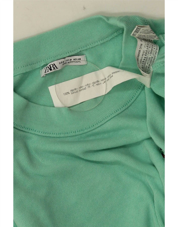 Zara muška majica kratkih rukava srednje zelene boje s grafičkim motivima