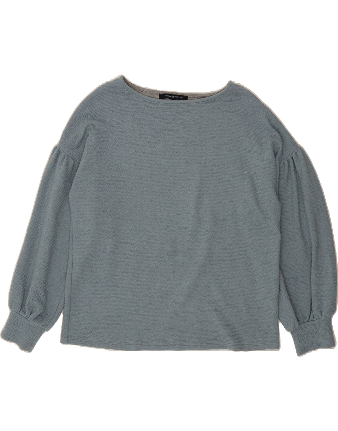FRENCH CONNECTION Womens Boat Neck Jumper Sweater UK 14 Medium Blue Vintage French Connection and Second-Hand French Connection from Messina Hembry 