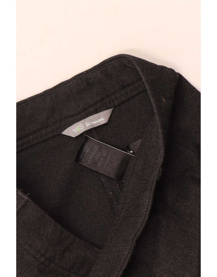 Marks & Spencer ženske ravne hlače UK 16 Large W36 L31 sivi poliester