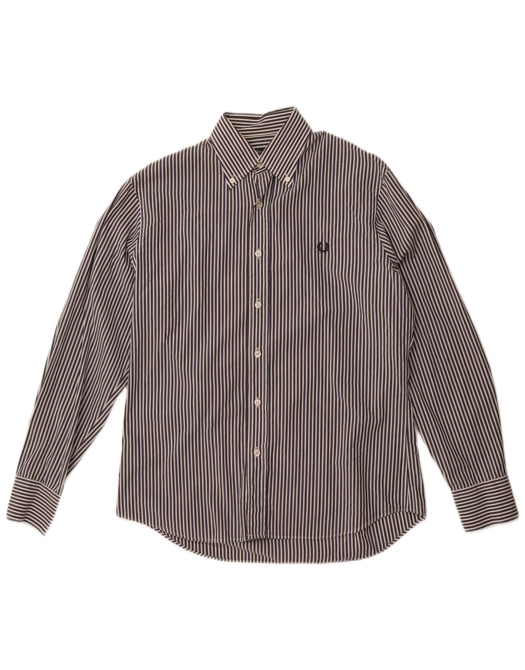 Fred Perry muška uska košulja srednjeg kroja, tamnoplava, pamuk na pruge