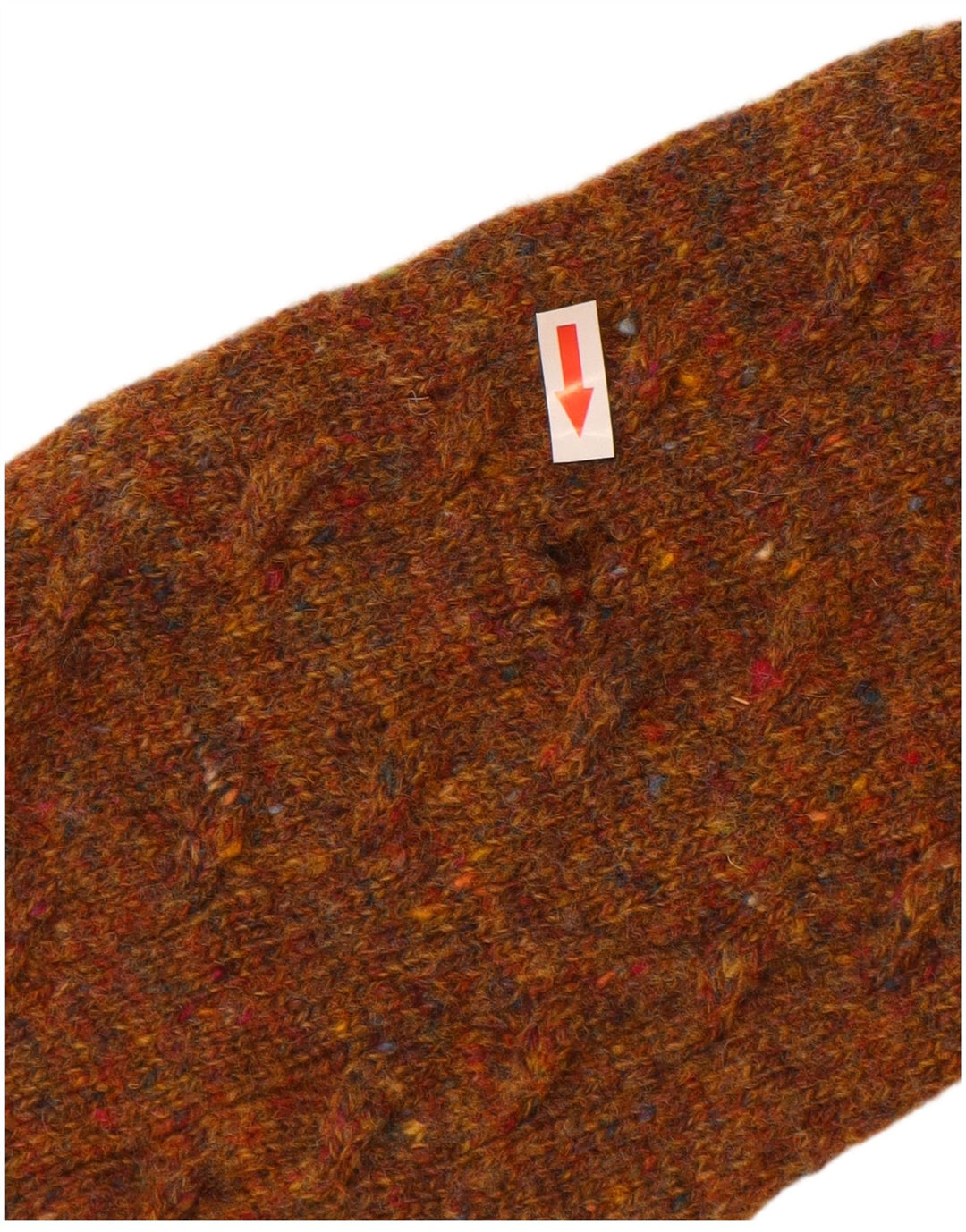 Benetton muški kardigan pulover IT 50 srednje smeđe nove vune s pjegama