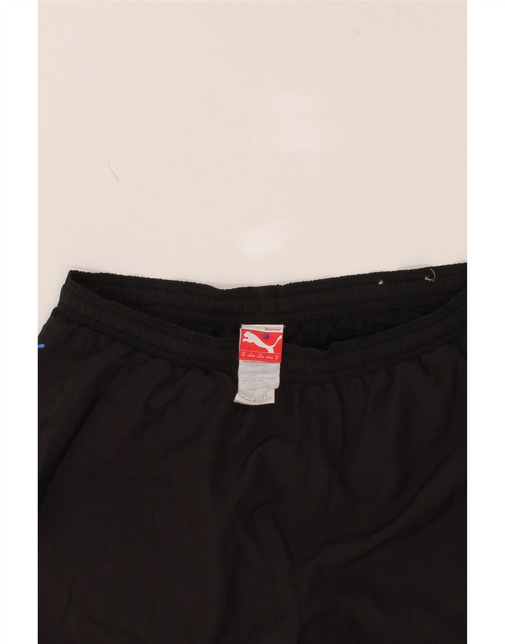 PUMA Mens Sport Shorts Medium  Black Polyester Vintage Puma and Second-Hand Puma from Messina Hembry 