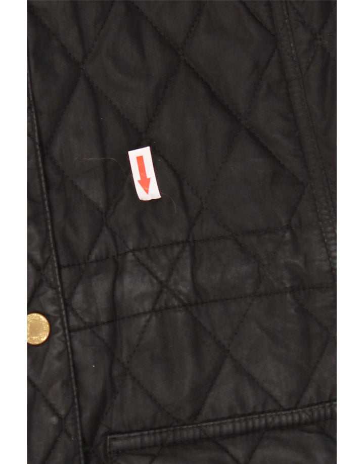 Barbour ženska prošivena parka jakna s kapuljačom UK 12 srednje crna