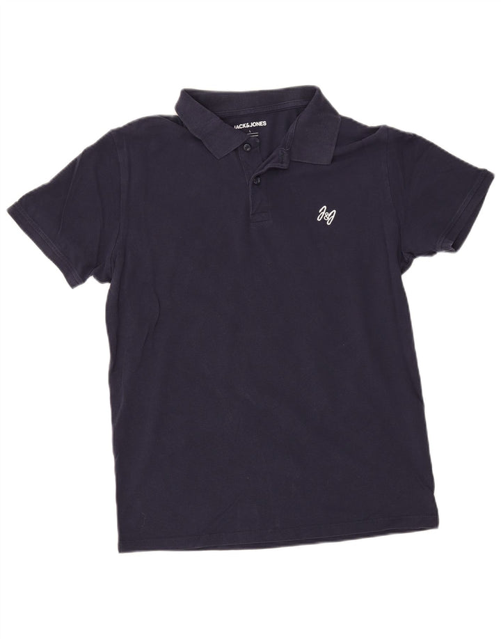 Jack & Jones muška polo majica velika tamnoplava pamuk