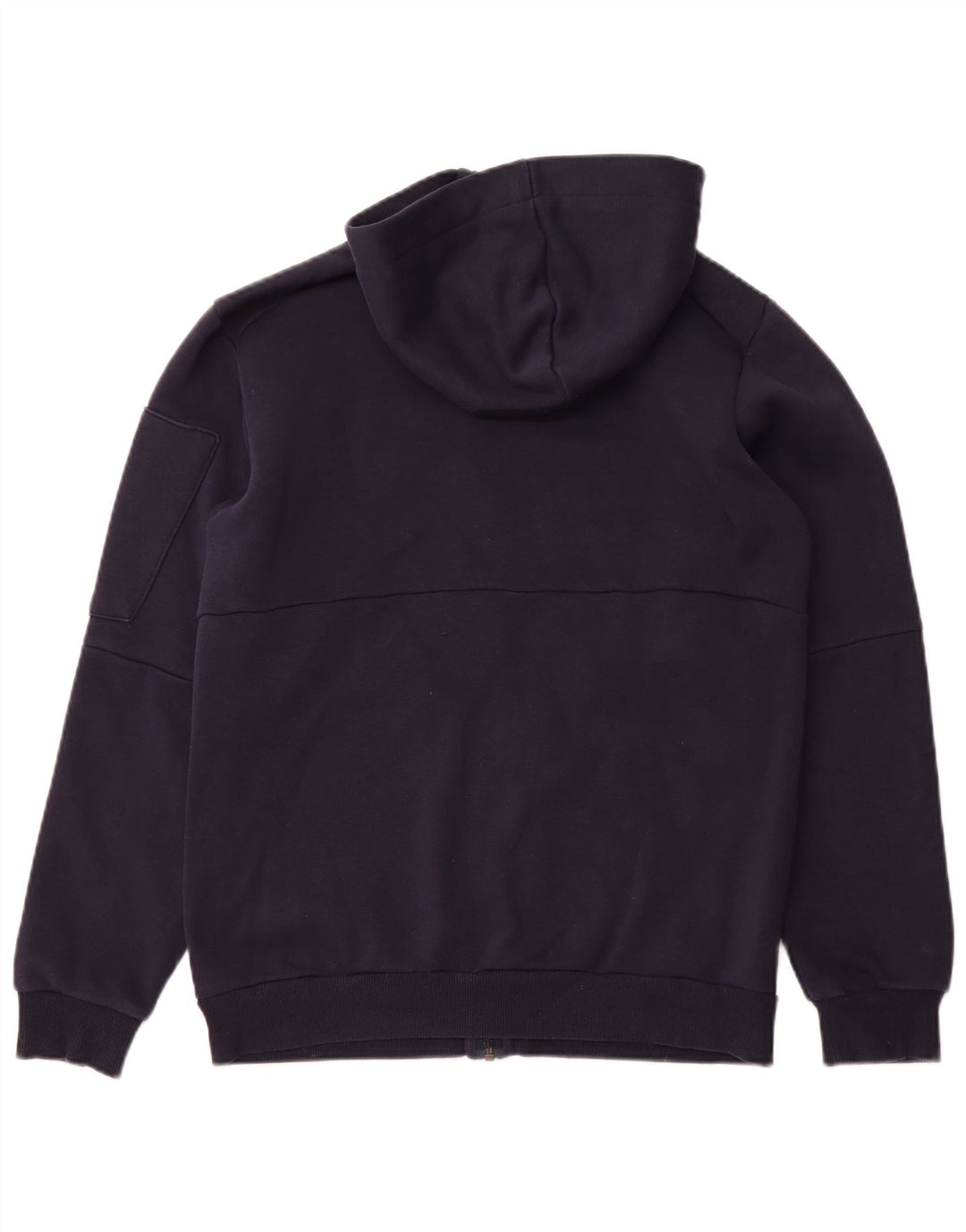 ADIDAS muški pulover s kapuljačom na patentni zatvarač mali tamnoplavi pamuk