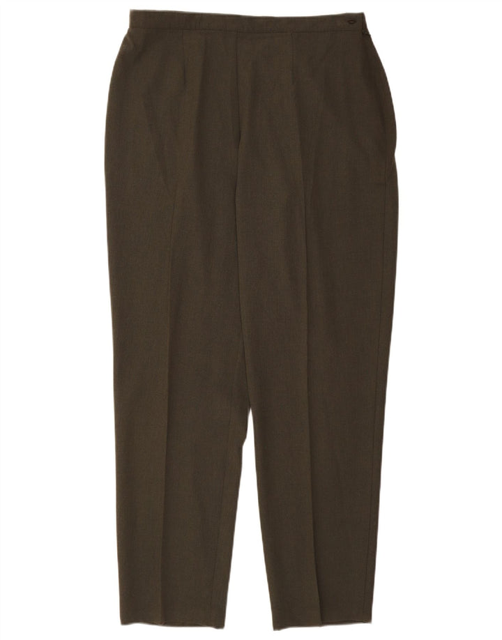 ST. BERNARD Womens Tapered Suit Trousers W34 L31 Khaki Polyester