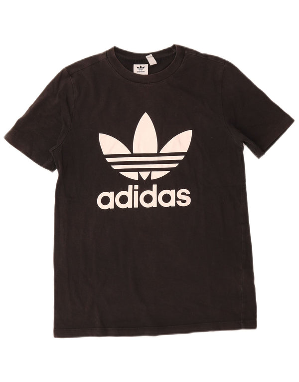 Adidas ženska majica kratkih rukava s grafičkim motivima UK 10, mali crni pamuk