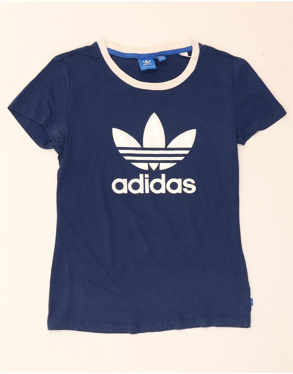 Adidas ženska majica kratkih rukava s grafičkim motivima UK 8 Small tamnoplava