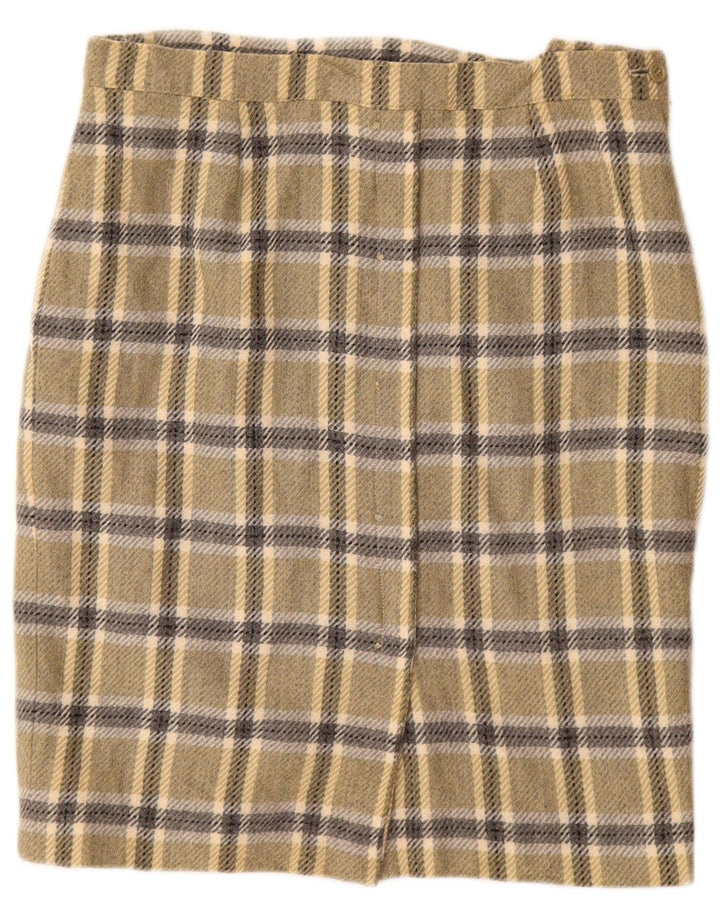Vintage ženska pencil suknja W30 srednje kaki boje