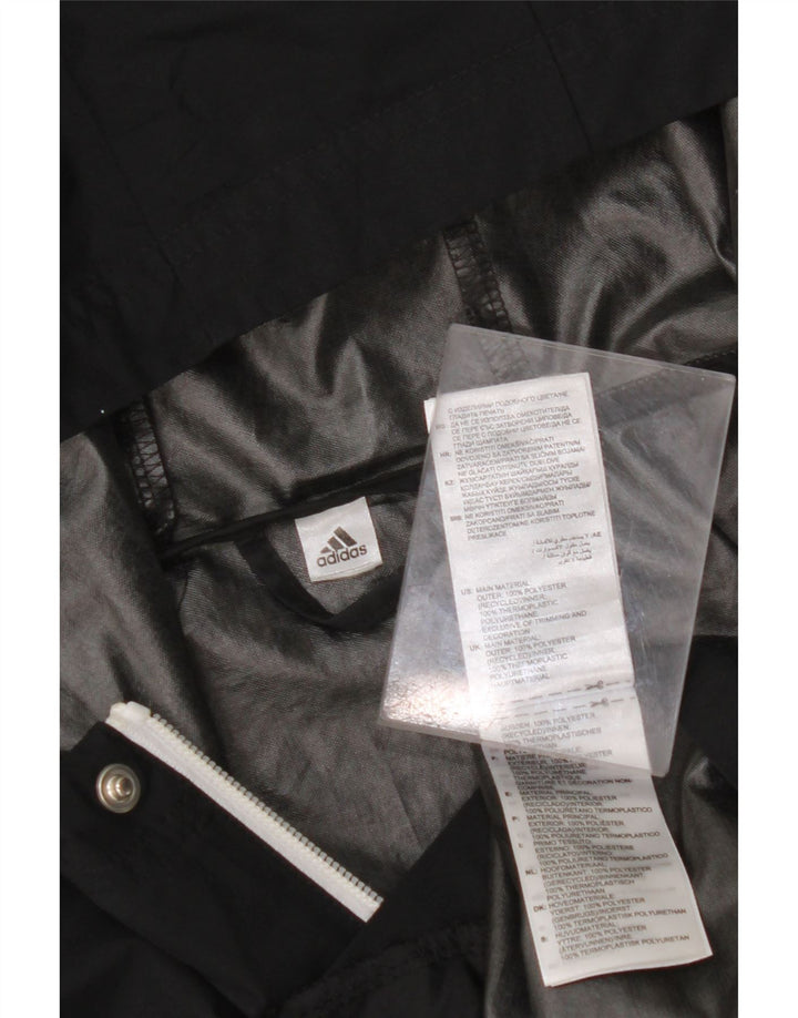 ADIDAS muška kišna jakna s kapuljačom UK 38 srednji crni poliester