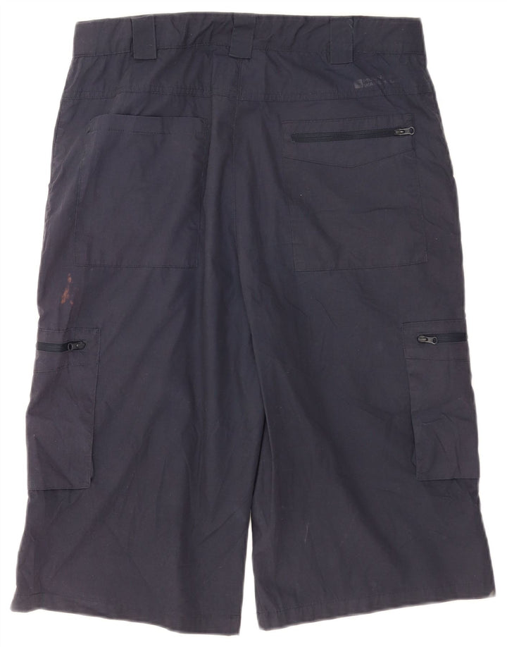 Mountain Warehouse Muške Cargo Bermuda kratke hlače W32 Medium tamnoplavi poliester