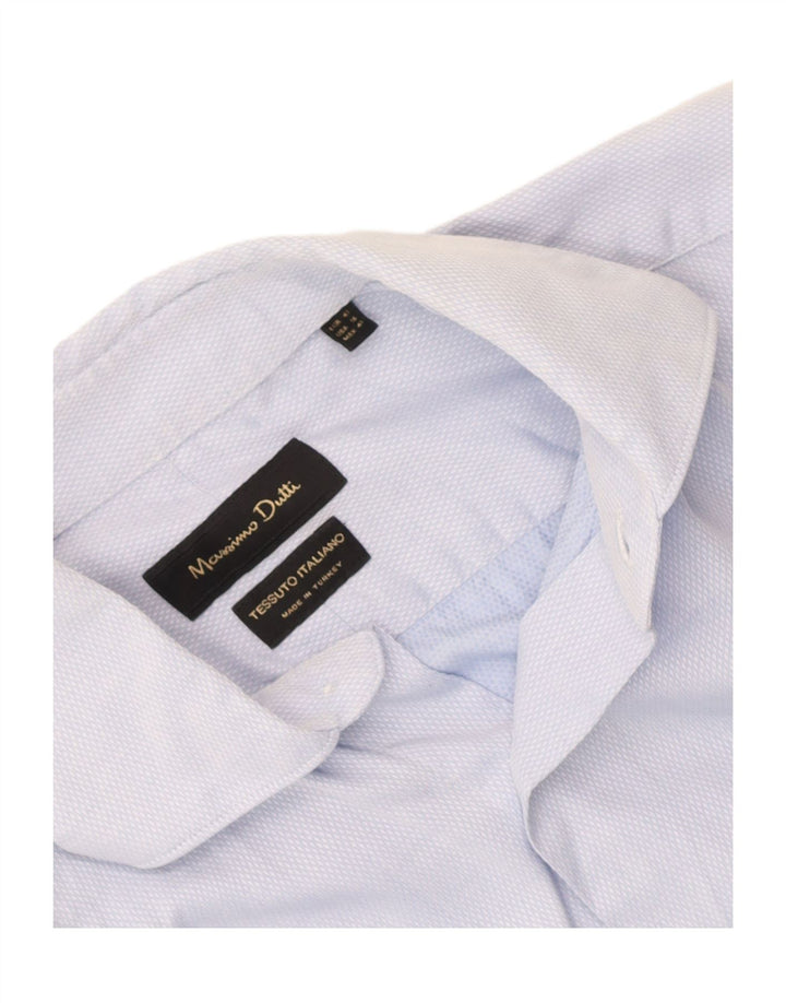 Massimo Dutti muška košulja veličina 41 srednje plava Argyle/dijamant