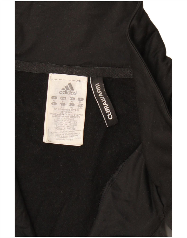ADIDAS muški džemper s izrezom s patentnim zatvaračem Climawarm XL crni poliester