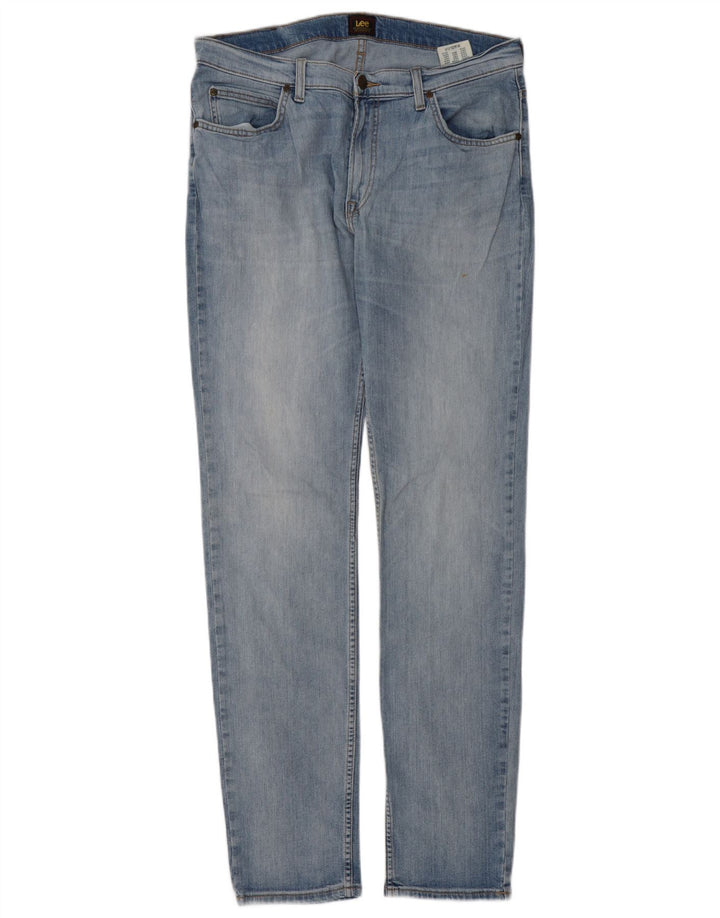 Lee Mens Rider Slim Jeans W34 L34 Plavi pamuk