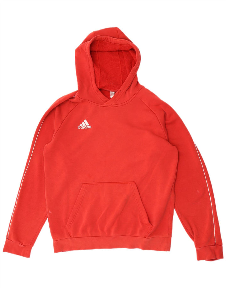 Adidas muška majica s kapuljačom, srednji crveni pamuk