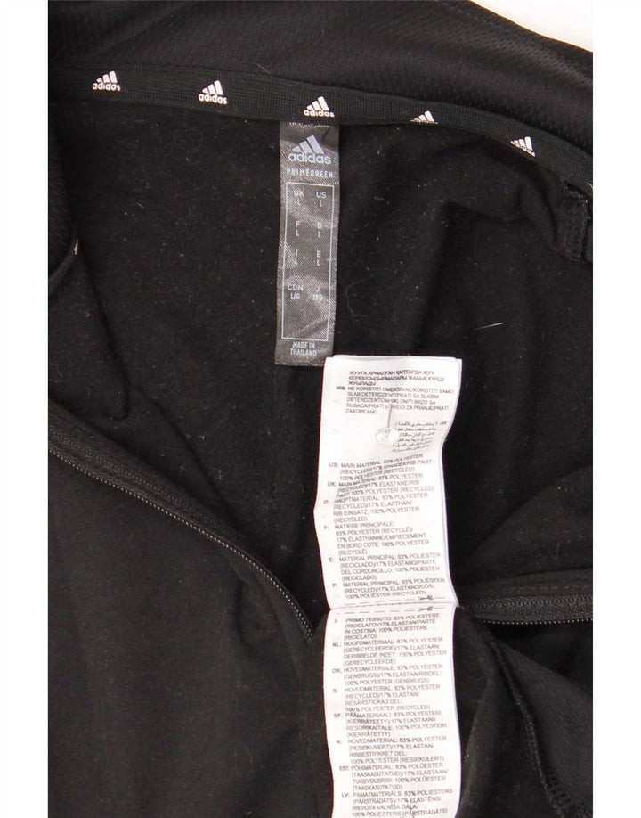 Adidas muška trenirka Aeroready zip izrez, veliki crni poliester