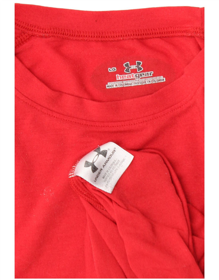 UNDER ARMOUR Muška majica Heat Gear, veliki crveni poliester